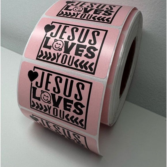 Jesus loves you sticker for small business sticker 2" thankyou Stickers labels - Picture 7 of 10